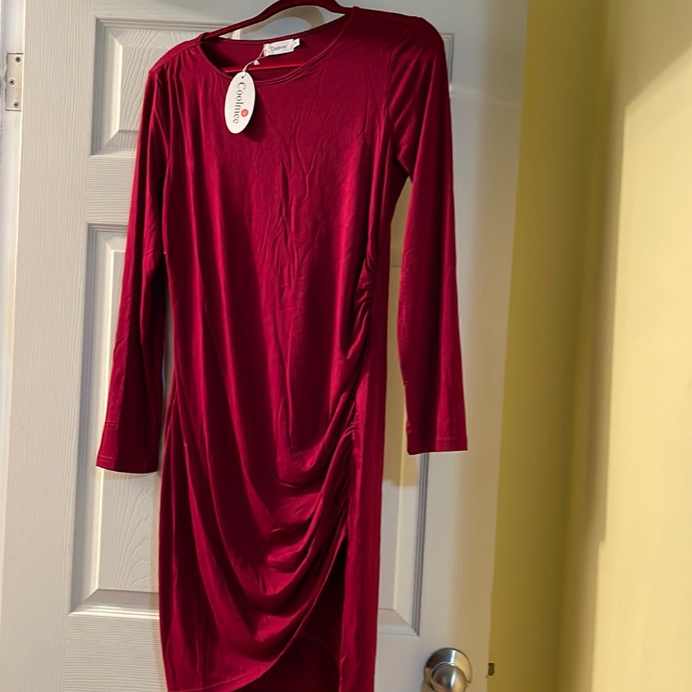 Maternity long sleeve dress